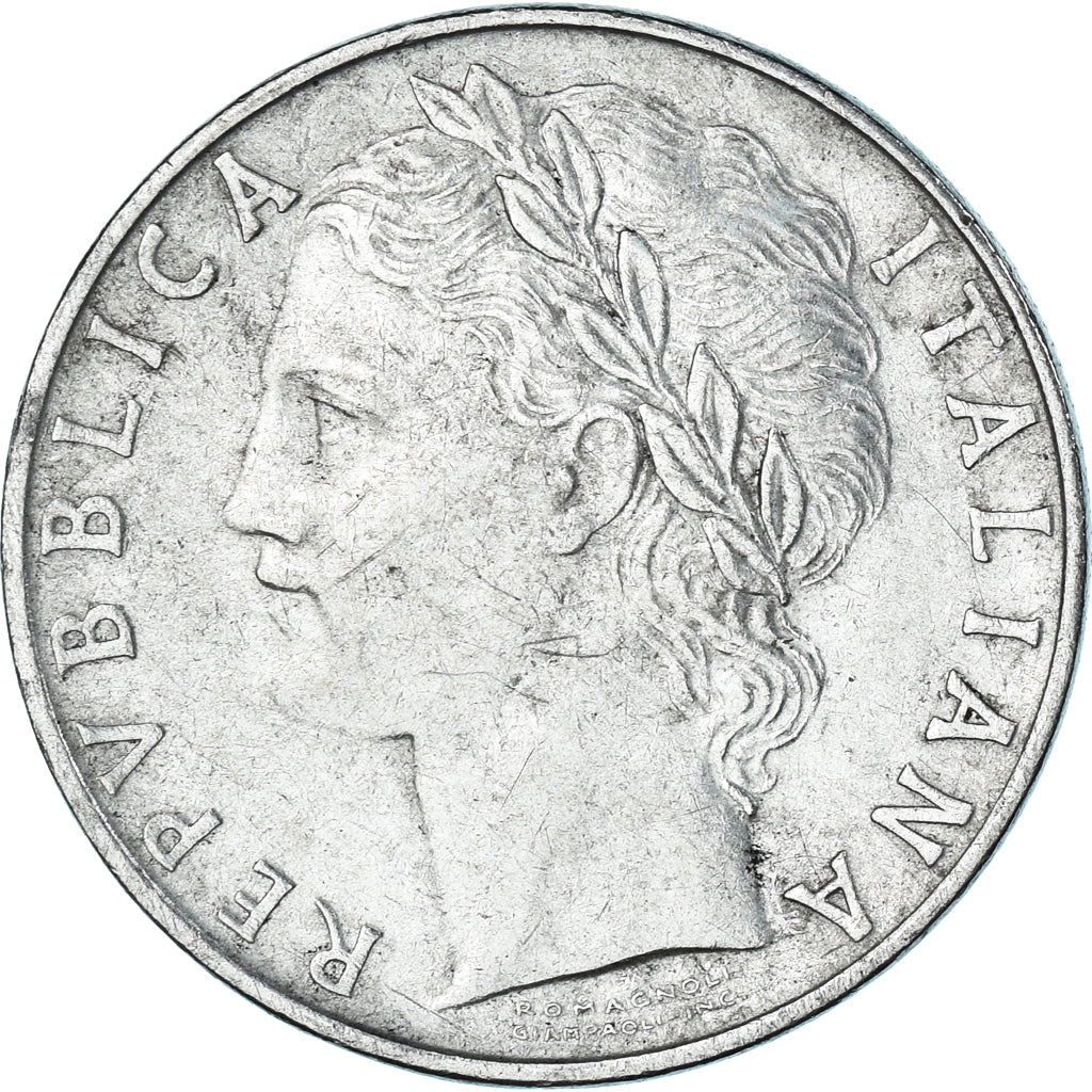Moneta, Italia, 100 Lire, 1955