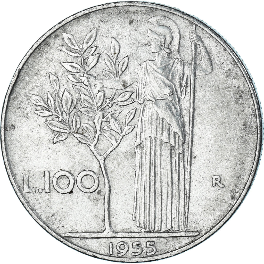 Moneta, Italia, 100 Lire, 1955