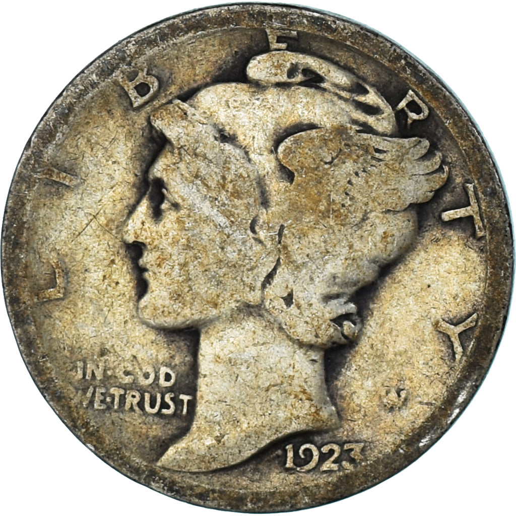 Coin, United States, Dime, 1923