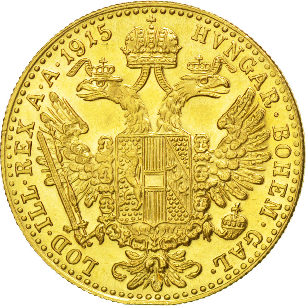 AUSTRIA, Ducat, 1915, KM #2267, MS(63), Gold, 3.51