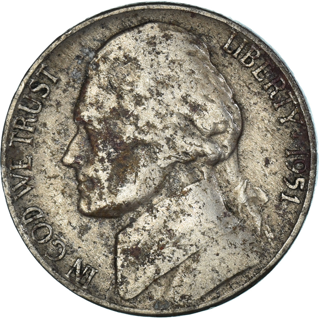 Munten, Verenigde Staten, 5 Cents, 1951