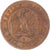 Moeda, França, Napoleon III, 2 Centimes, 1862, Bordeaux, AU(55-58), Bronze