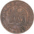 Moeda, França, Napoleon III, 2 Centimes, 1862, Paris, AU(50-53), Bronze