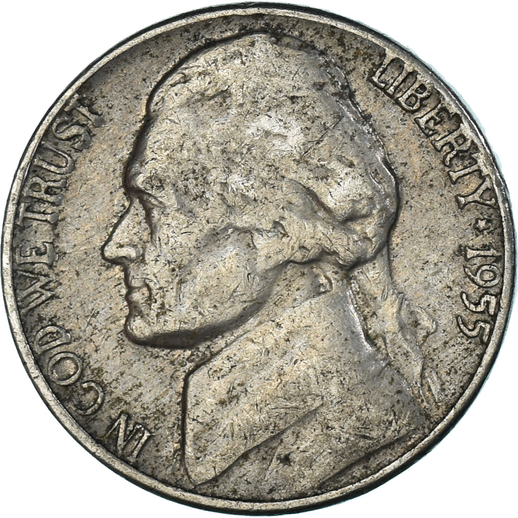 Moneta, Stati Uniti, 5 Cents, 1955