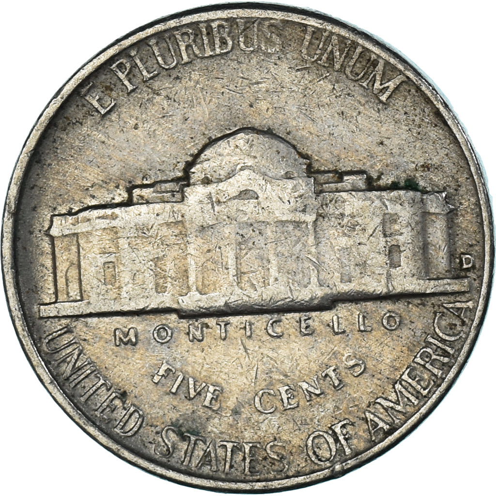 Moneta, Stati Uniti, 5 Cents, 1955