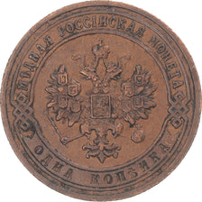 Moeda, Rússia, Nicholas II, Kopek, 1905, Saint-Petersburg, EF(40-45), Cobre