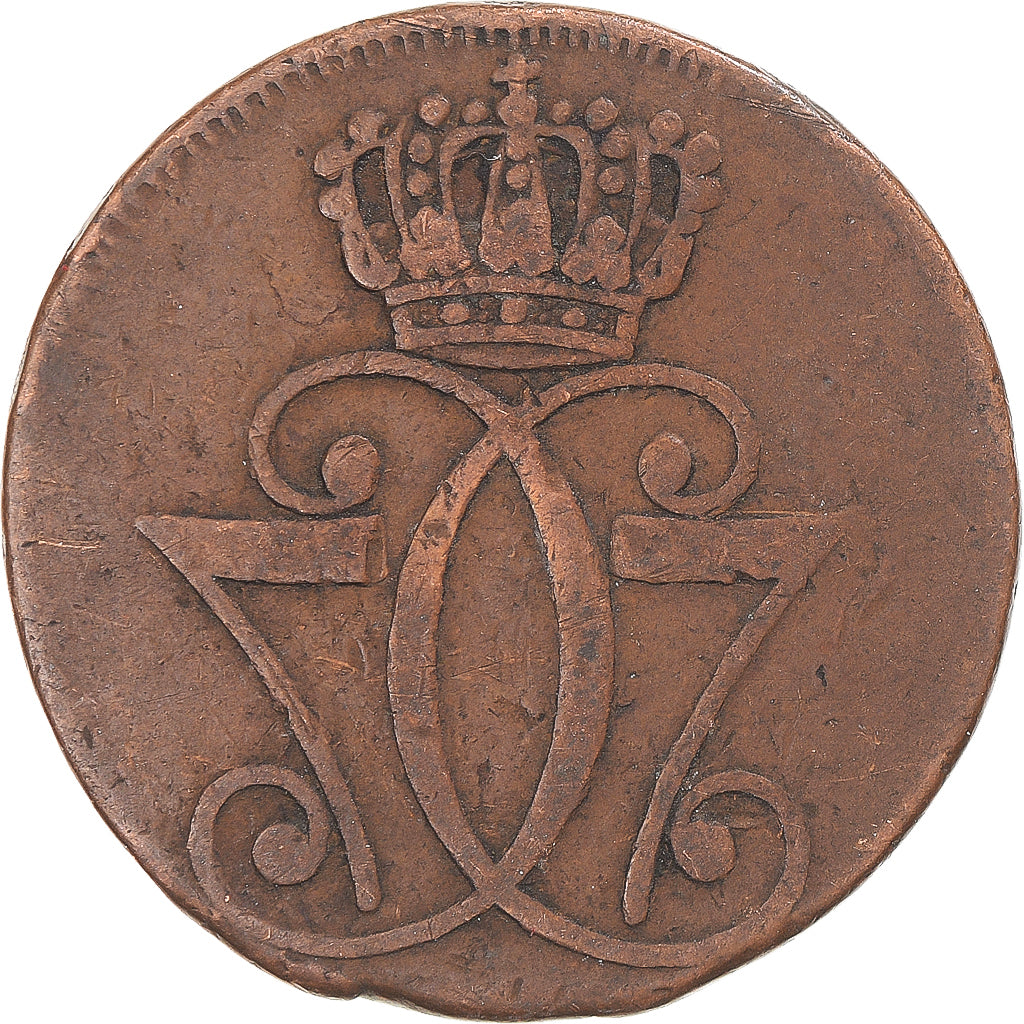 Coin, Denmark, Christian VII, Skilling, 1771, VF(30-35), Copper, KM:616.1