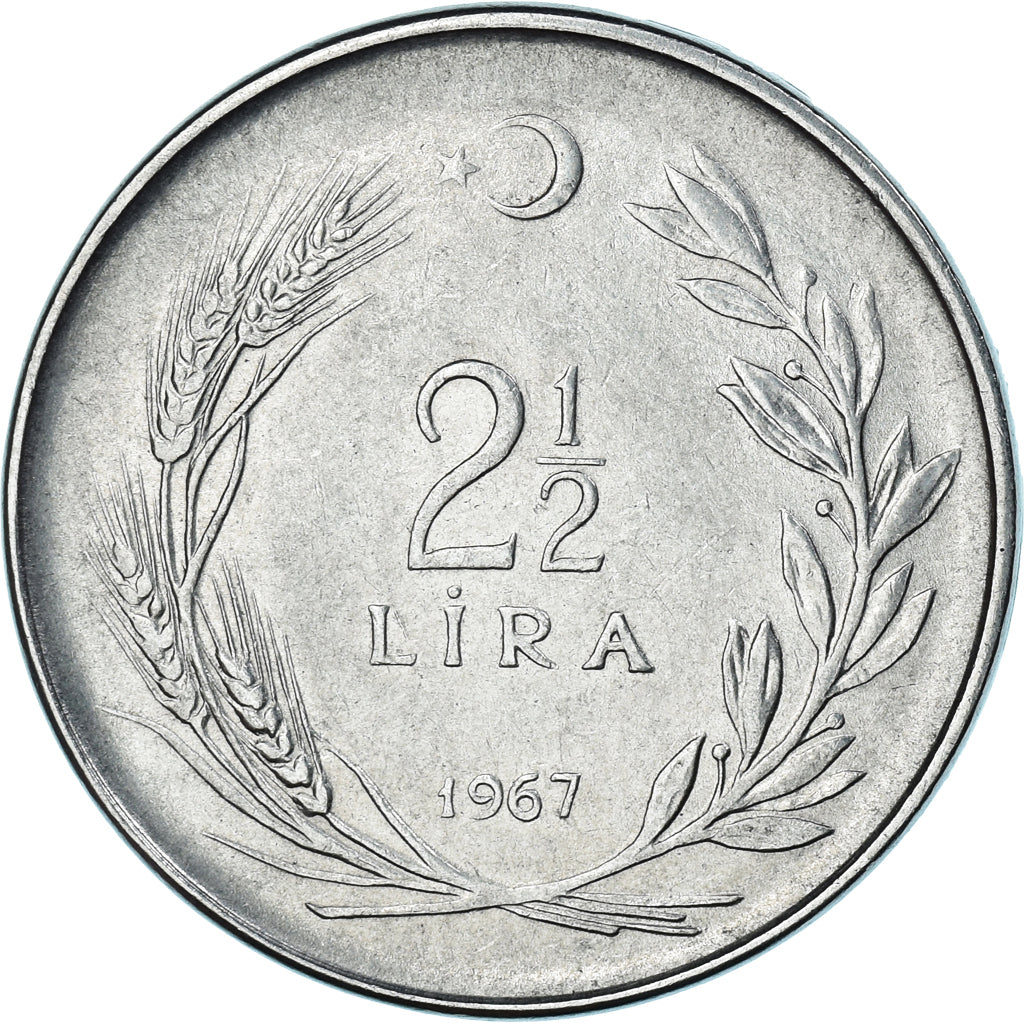 Moneta, Turchia, 2-1/2 Lira, 1967