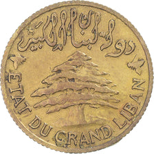 Coin, Lebanon, 5 Piastres, 1936, Paris, VF(20-25), Aluminum-Bronze, KM:5.2