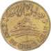 Coin, Lebanon, 5 Piastres, 1936, Paris, VF(20-25), Aluminum-Bronze, KM:5.2