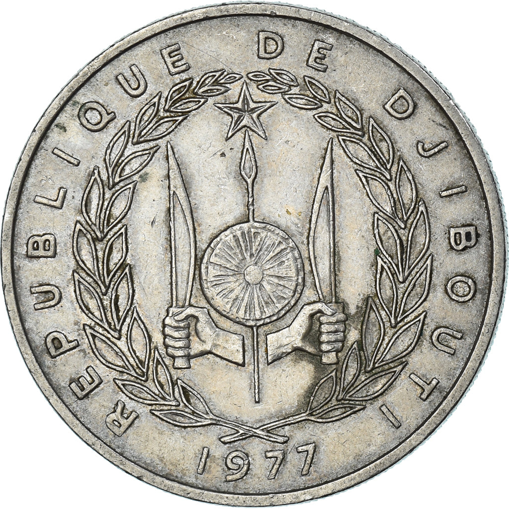 Munten, Djibouti, 100 Francs, 1977
