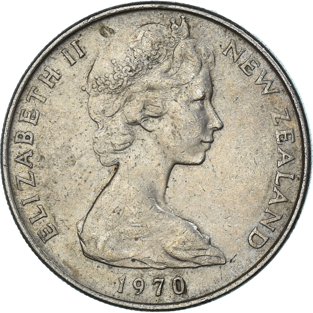 Moneta, Nowa Zelandia, 10 Cents, 1970