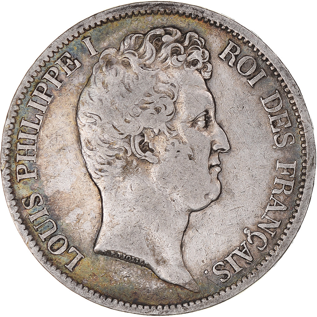 Coin, France, Louis-Philippe, 5 Francs, 1831, Lille, EF(40-45), Silver
