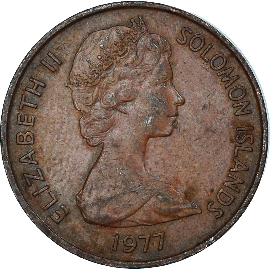 Monnaie, Îles Salomon, 2 Cents, 1977