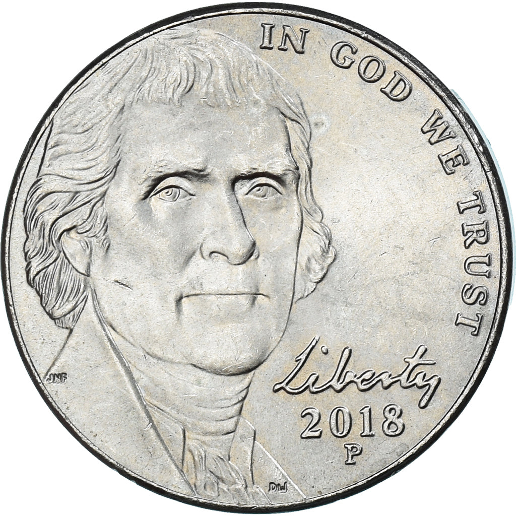 Coin, United States, 5 Cents, 2018