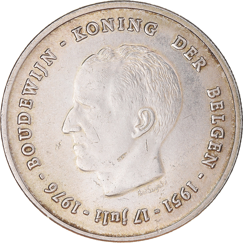 Coin, Belgium, Baudouin I, 250 Frank, 1976, Brussels, AU(55-58), Silver