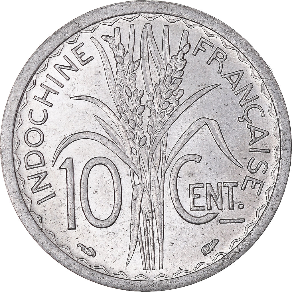 Monnaie, Indochine française, 10 Cents, 1945, Paris, TTB+, Aluminium, KM:28.1