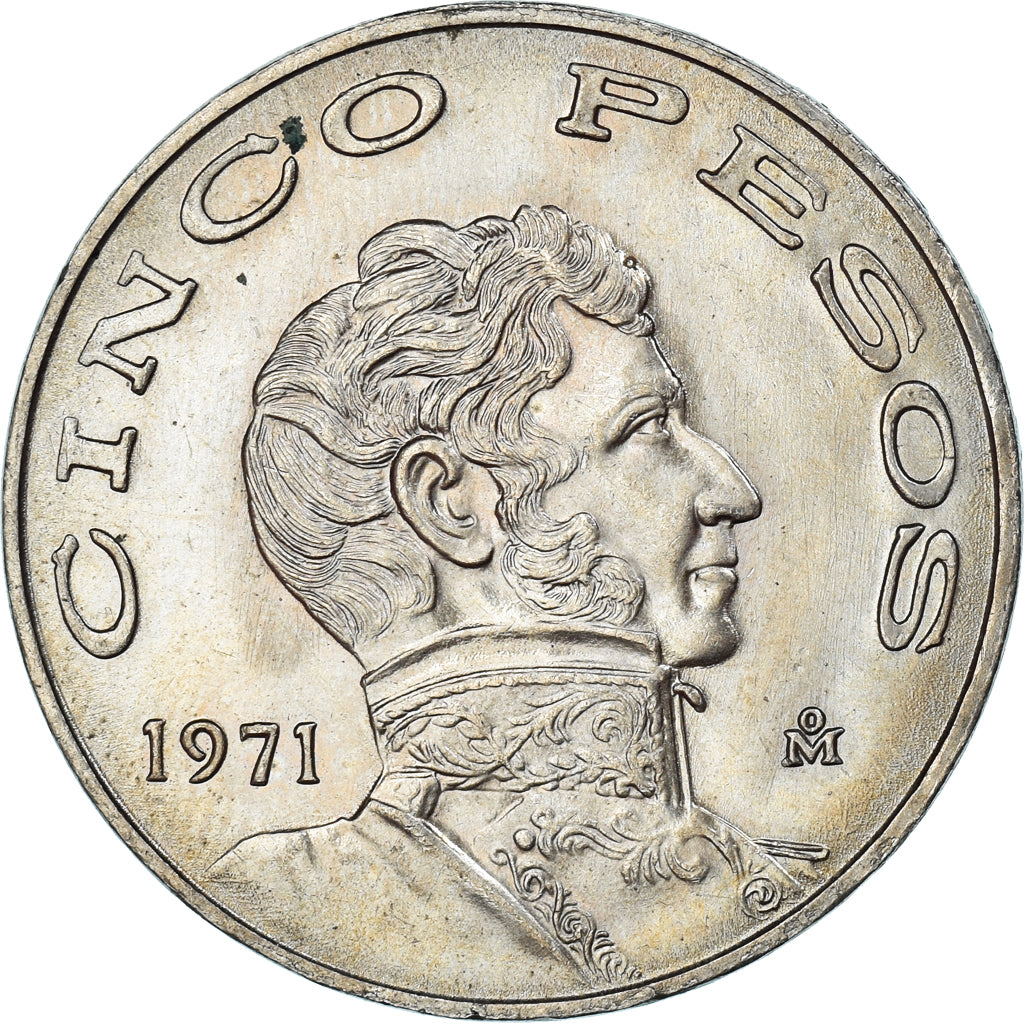 Monnaie, Mexique, 5 Pesos, 1971