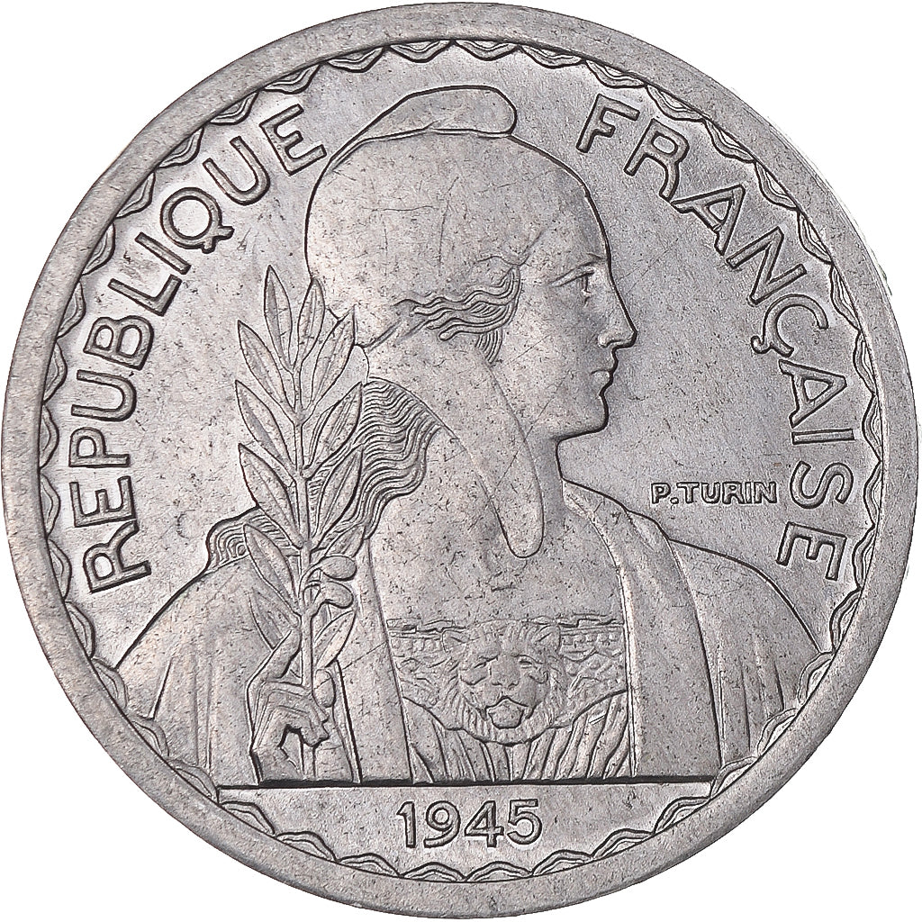 Moneta, INDOCINA FRANCESE, 20 Cents, 1945, Paris, BB+, Alluminio, KM:29.1