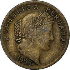 Moneta, Peru, 10 Centavos, 1953
