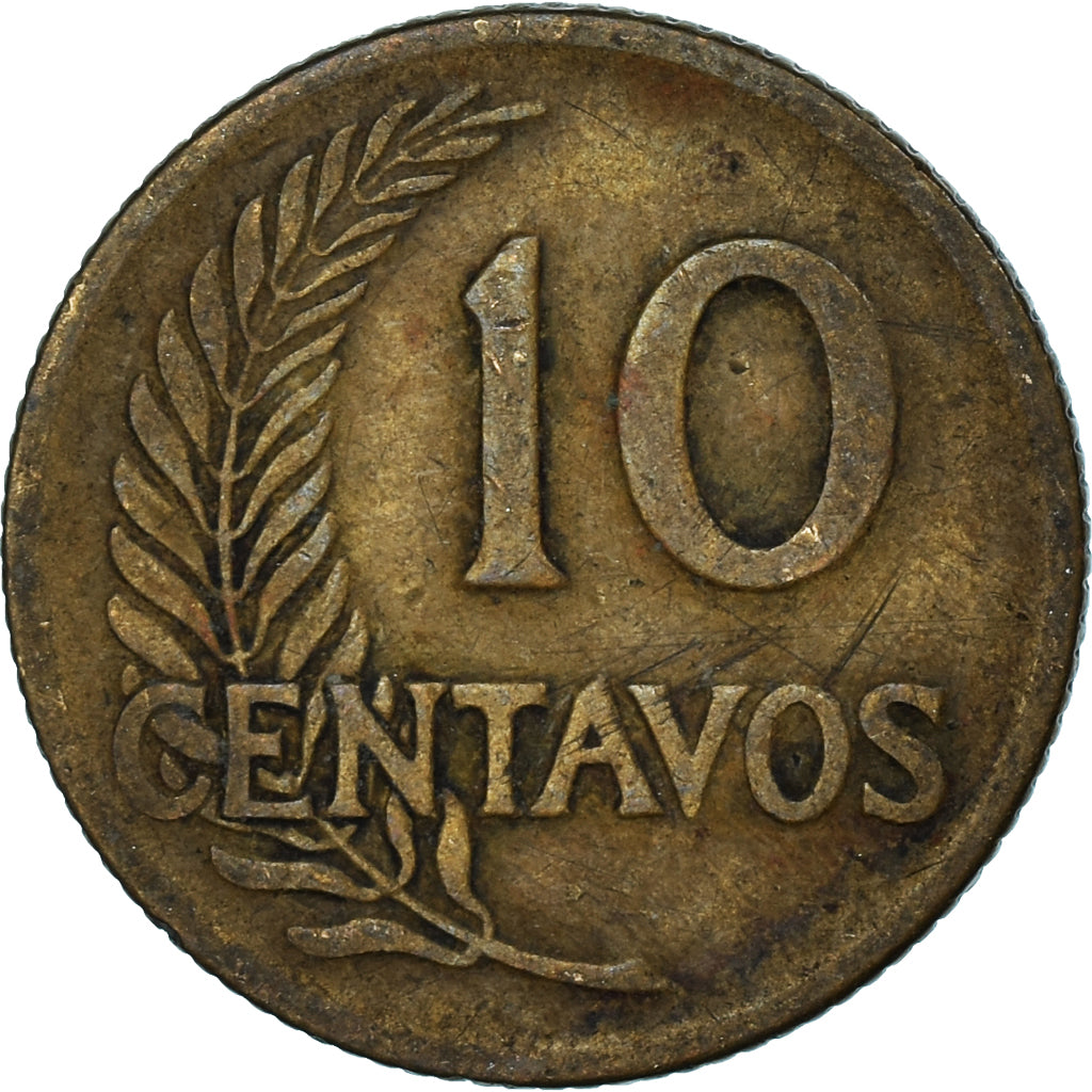 Monnaie, Pérou, 10 Centavos, 1953