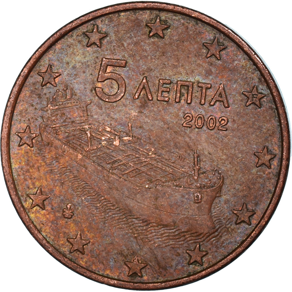 Coin, Greece, 5 Euro Cent, 2002