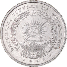 Moneda, Mozambique, 2-1/2 Meticais, 1986, EBC+, Aluminio, KM:100
