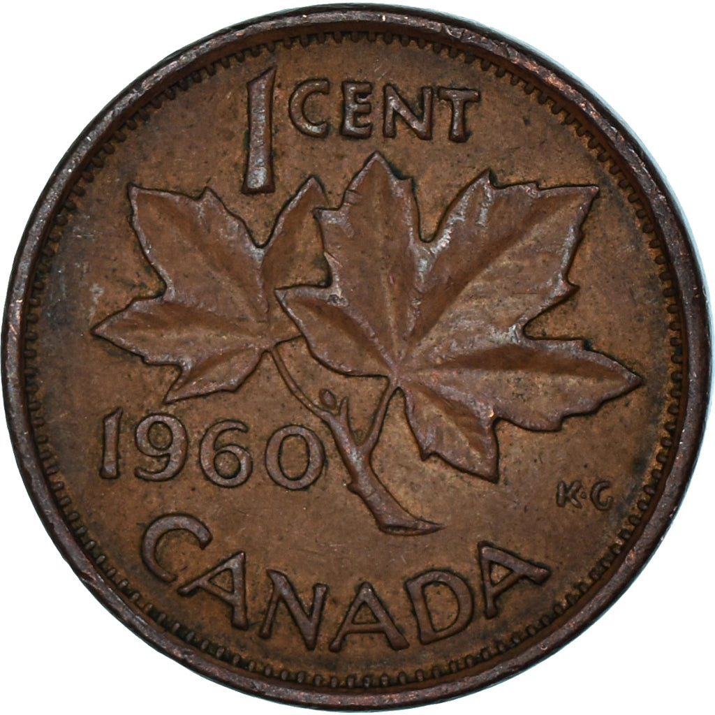 Coin, Canada, Cent, 1960