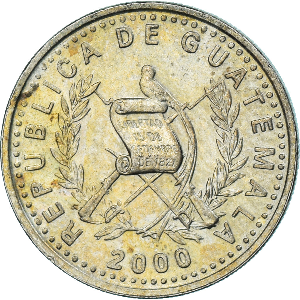 Moneda, Guatemala, 10 Centavos, 2000