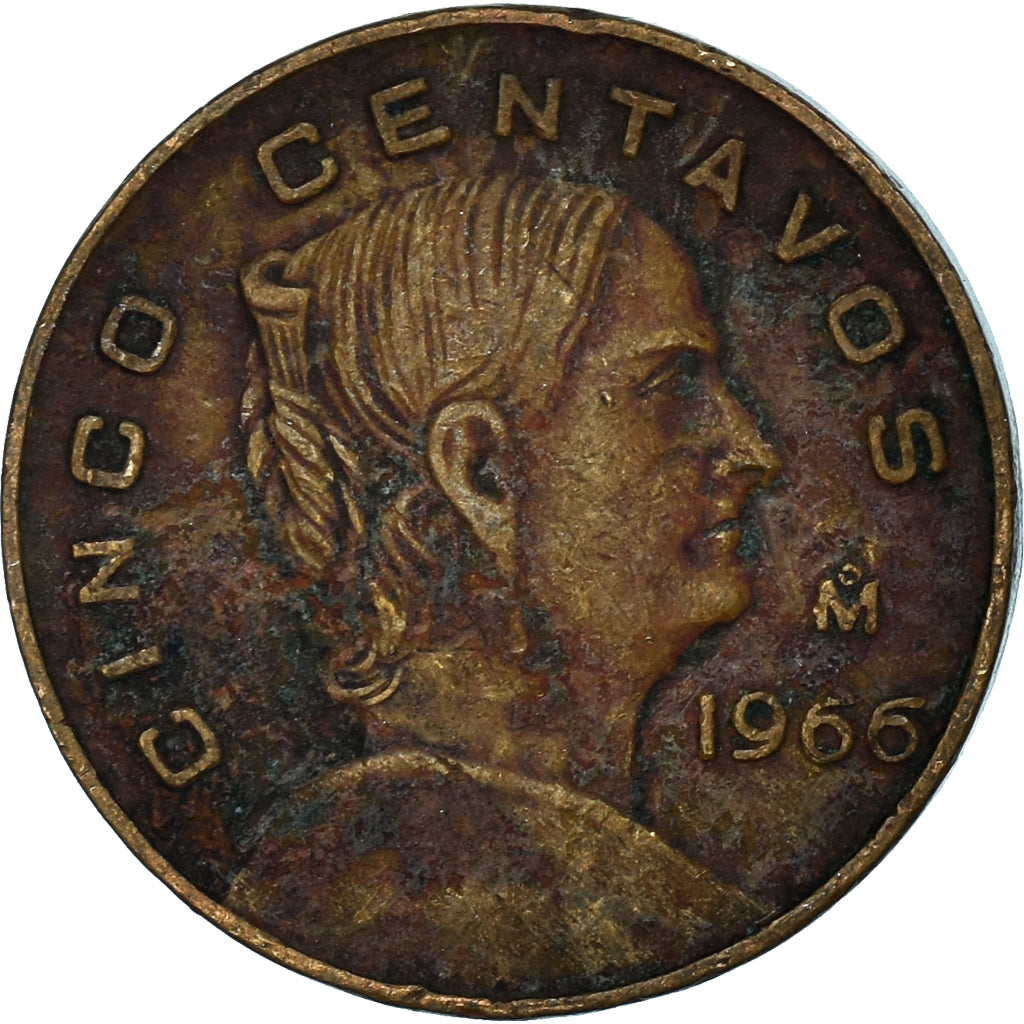 Moneta, Messico, 5 Centavos, 1966