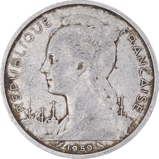 Monnaie, Côte française des Somalis, 5 Francs, 1959, Paris, TB, Aluminium