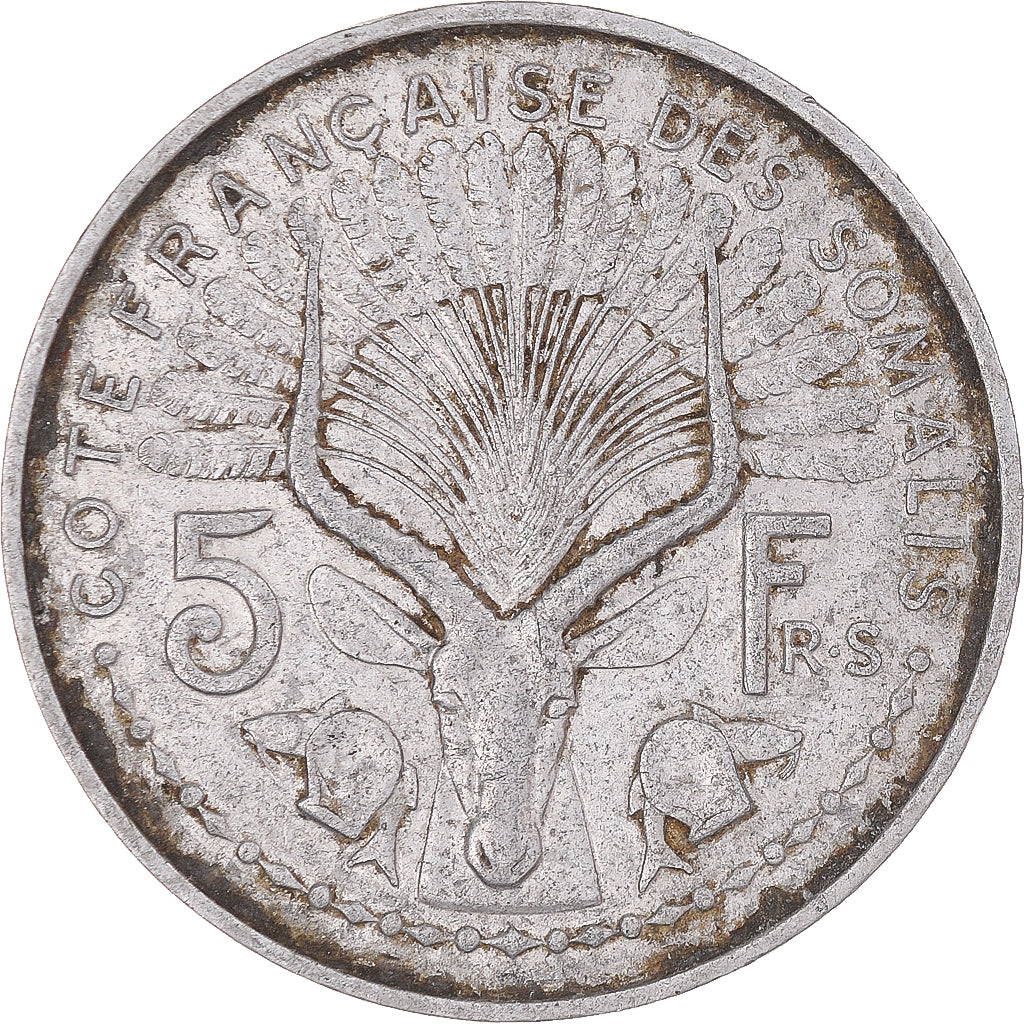 Monnaie, Côte française des Somalis, 5 Francs, 1959, Paris, TB, Aluminium