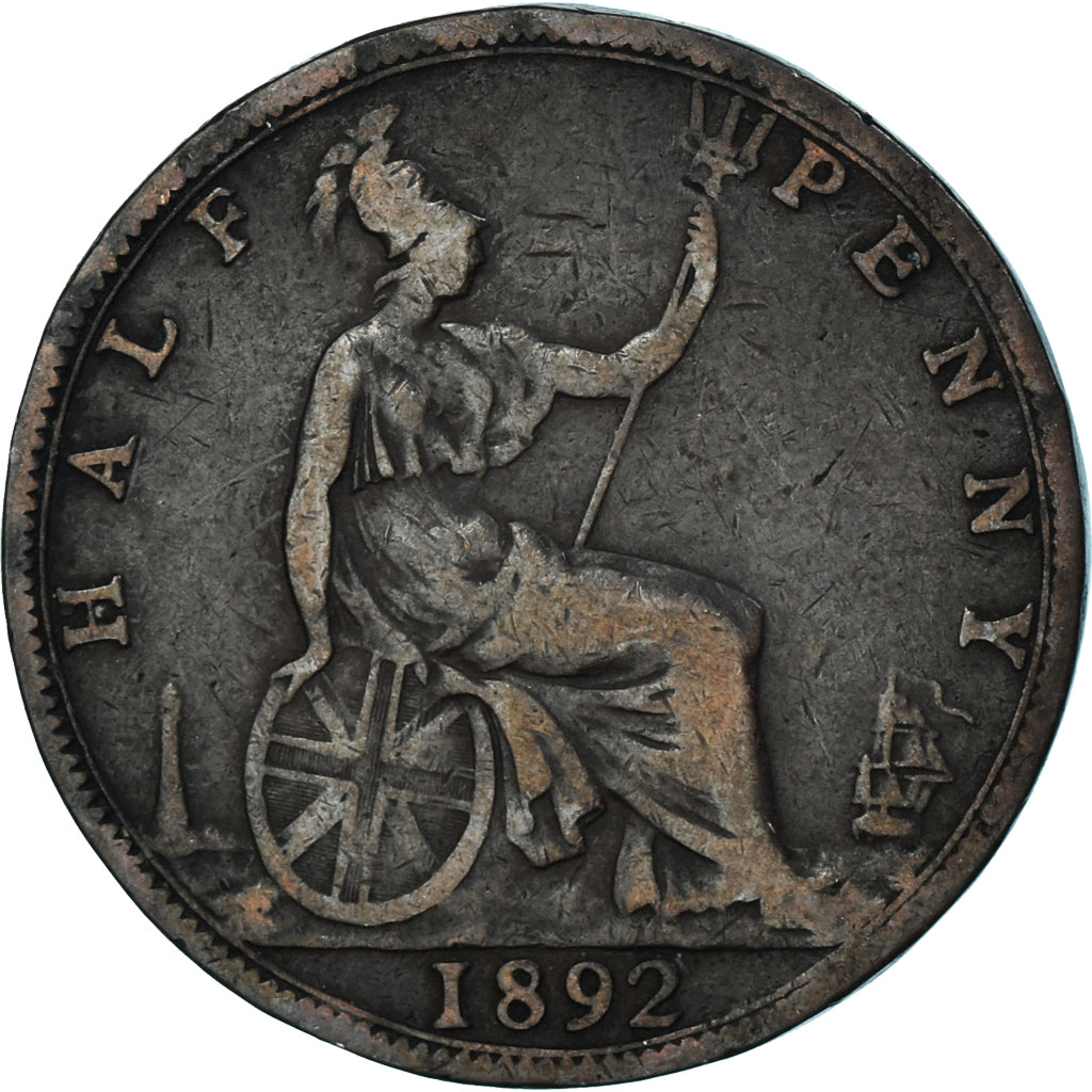 Monnaie, Grande-Bretagne, 1/2 Penny, 1892