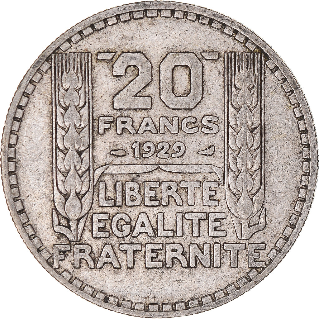 Moneta, Francia, Turin, 20 Francs, 1929, Paris, BB, Argento, KM:879, Gadoury:852
