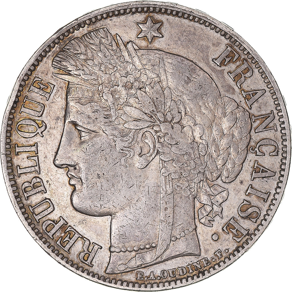 Coin, France, Cérès, 5 Francs, 1851, Paris, EF(40-45), Silver, KM:761.1