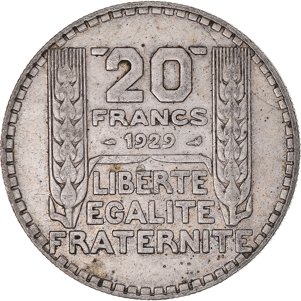Moneta, Francia, Turin, 20 Francs, 1929, Paris, BB, Argento, KM:879, Gadoury:852