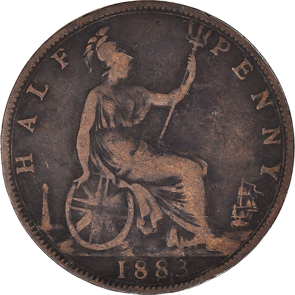 Münze, Großbritannien, 1/2 Penny, 1883
