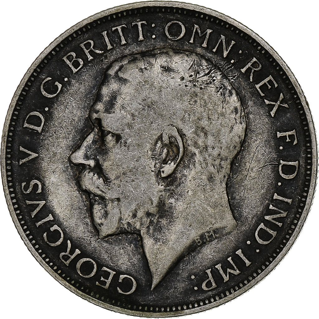 Coin, Great Britain, George V, Florin, 1917, VF(30-35), Silver, KM:817