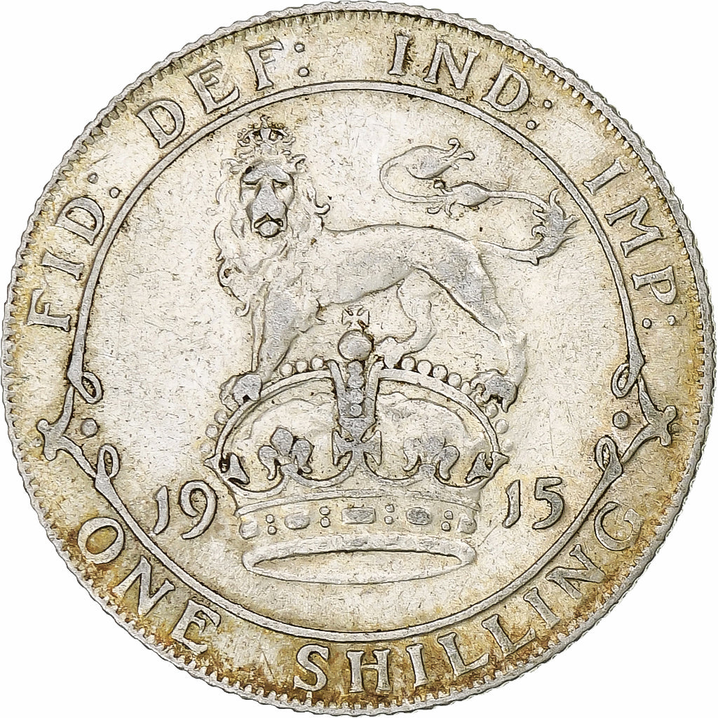 Coin, Great Britain, George V, Shilling, 1915, British Royal Mint, VF(30-35)