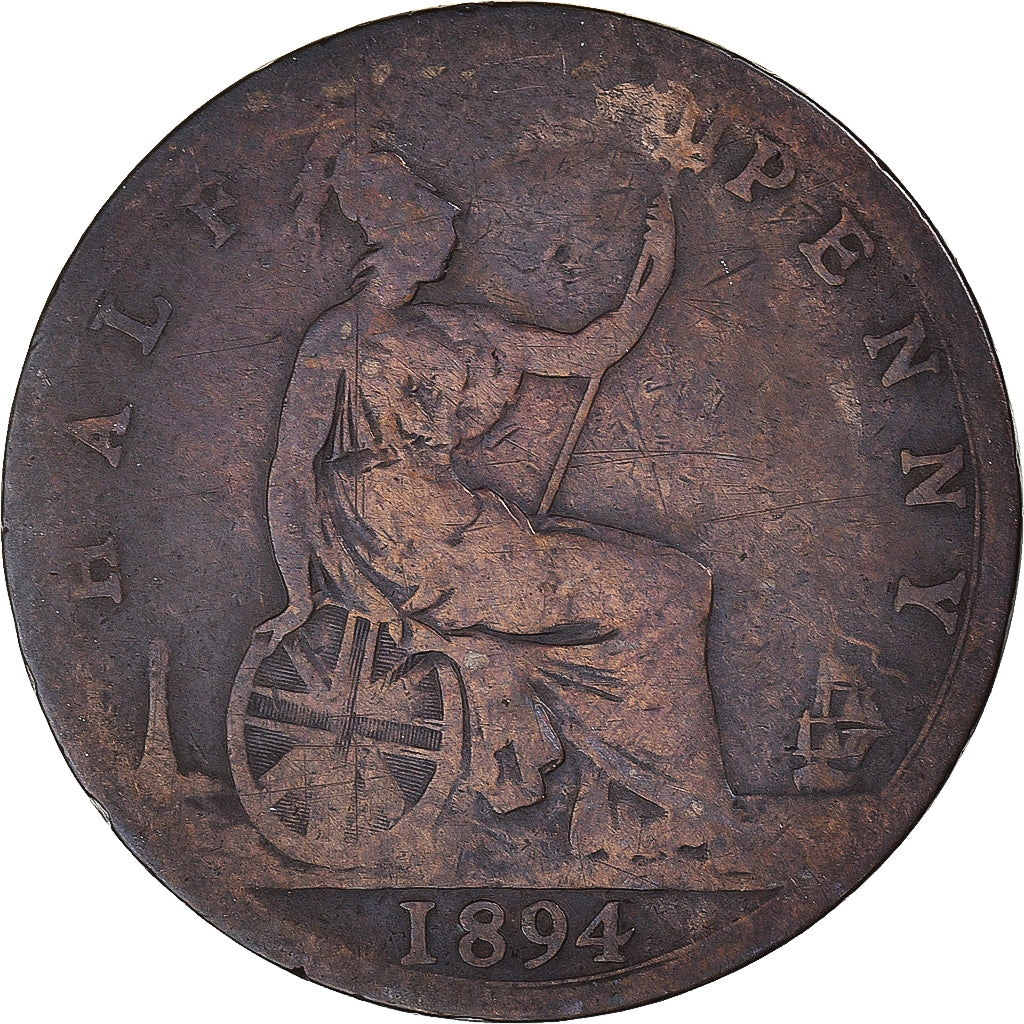 Münze, Großbritannien, 1/2 Penny, 1894