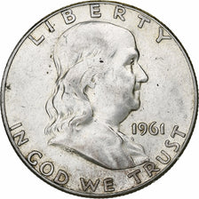 Coin, United States, Franklin, Half Dollar, 1961, Philadelphia, EF(40-45)