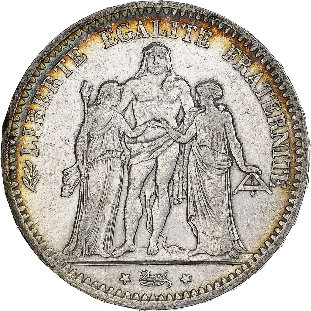 France, Hercule, 5 Francs, 1878, Bordeaux, EF(40-45), Silver, KM:820.2