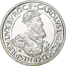 Belgium, 5 Ecu, 1987, Brussels, AU(55-58), Silver, KM:166