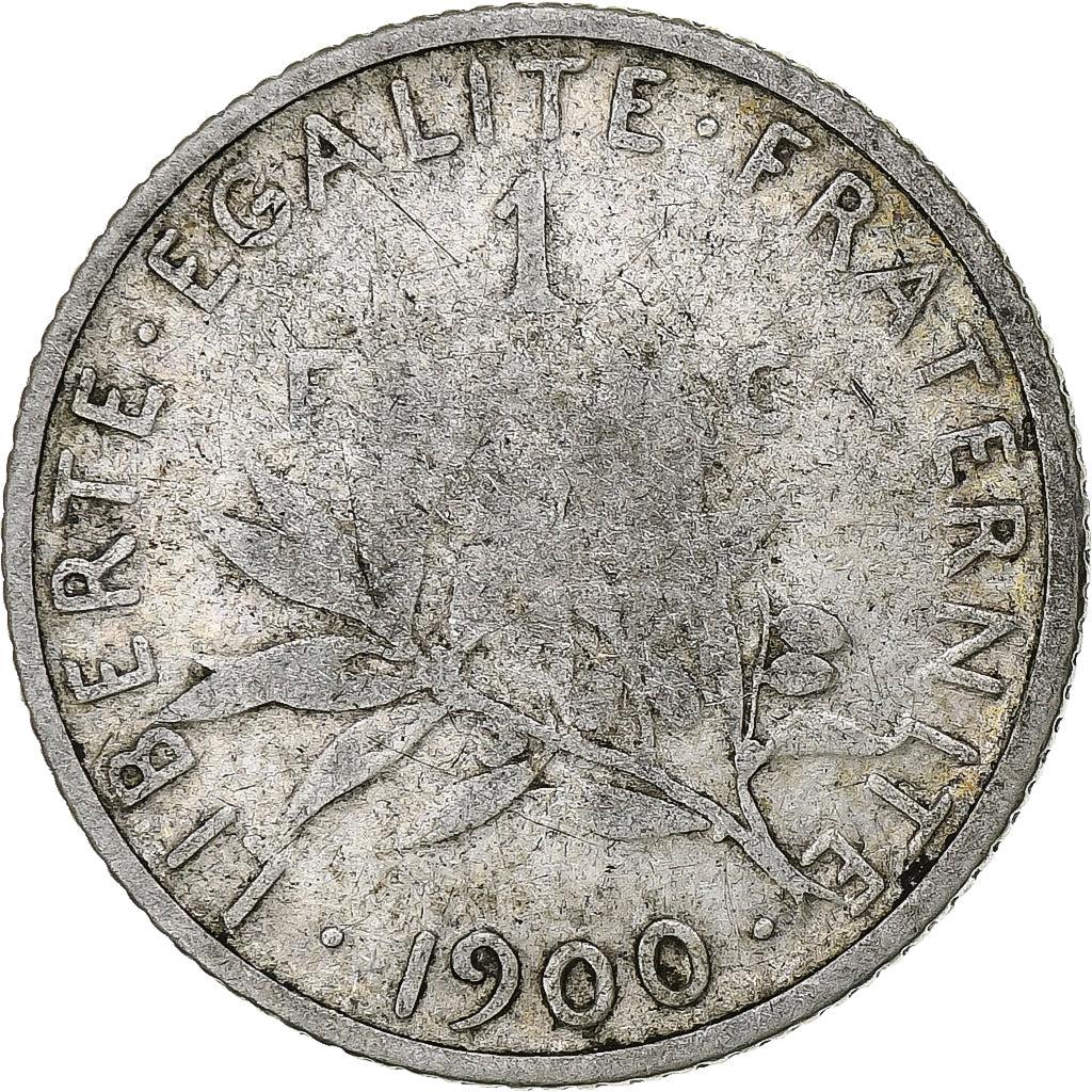 Francia, Semeuse, Franc, 1900, Paris, B, Argento, KM:844.1, Gadoury:467, Le