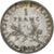 France, Semeuse, Franc, 1908, Paris, VF(30-35), Silver, KM:844.1, Gadoury:467