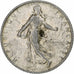 France, Semeuse, Franc, 1909, Paris, VF(30-35), Silver, KM:844.1, Gadoury:467
