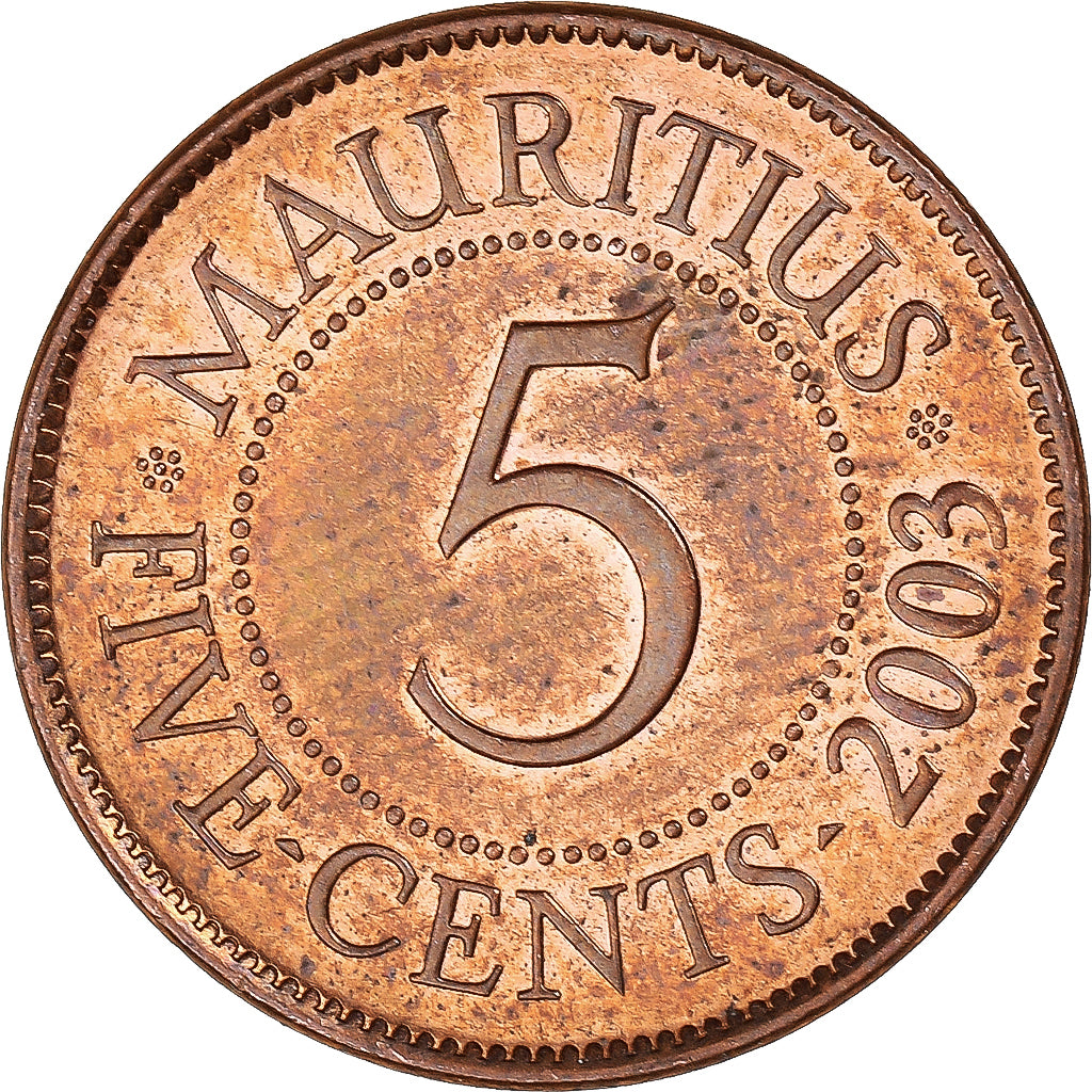 Münze, Mauritius, 5 Cents, 2003
