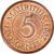 Monnaie, Maurice, 5 Cents, 2003