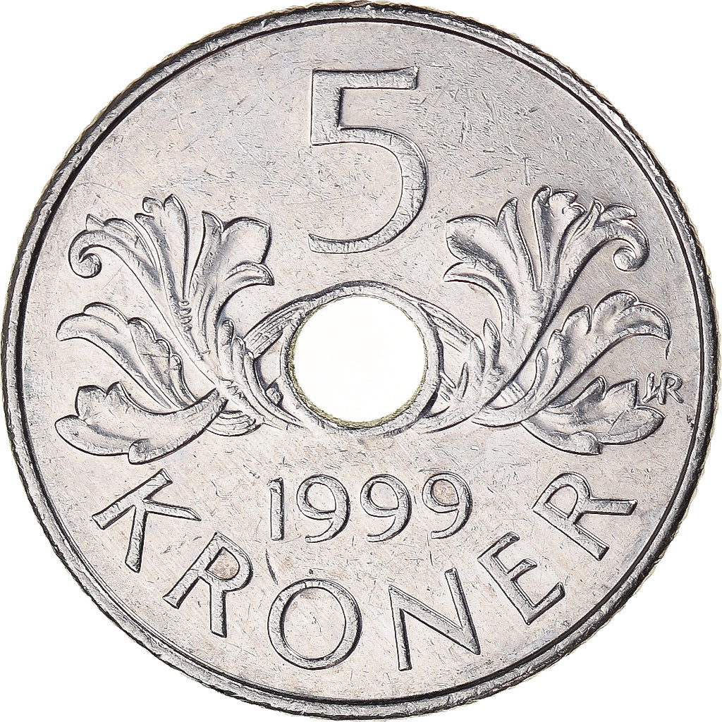 Munten, Noorwegen, 5 Kroner, 1999