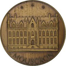 Belgium, 100 HURLUS, Mouscron, Geography, 1982, AU(55-58), Bronze